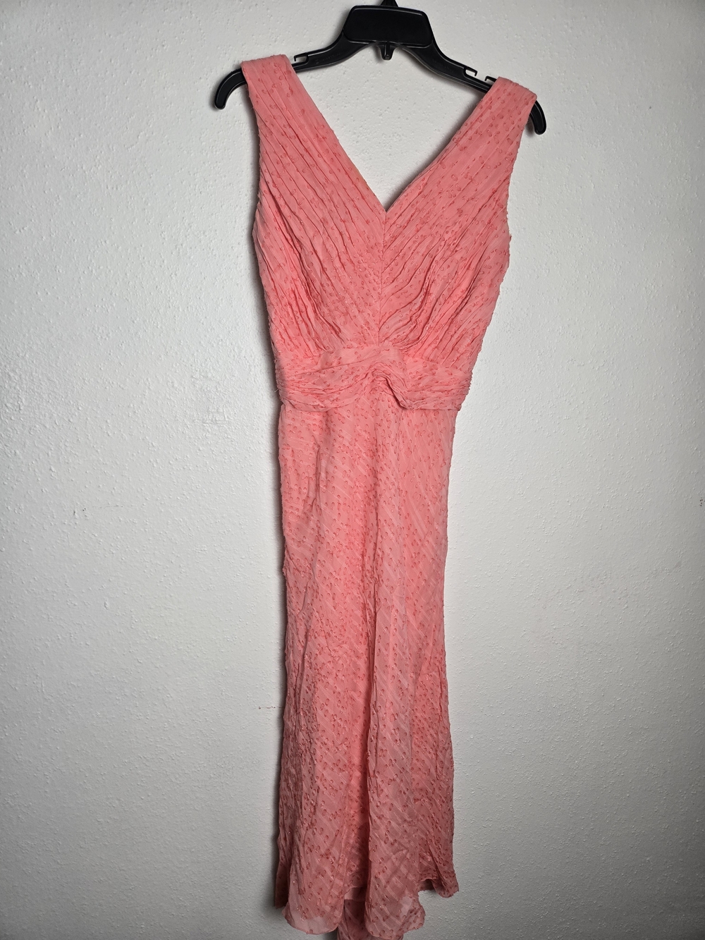 Sleeveless V-Neck Coral Pink Maxi Dress Jason Wu 2012